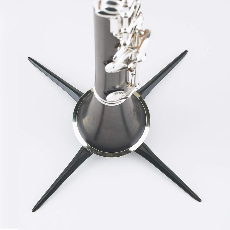 KM حامل كلارينيت محمول K&M كونيغ وماير 15222.000.55 - خفيف الوزن مع قاعدة قابلة للطي بأربعة أرجل - يناسب كلارينيت A و B - قاعدة مستقرة وآمنة - درجة احترافية - صنع في ألمانيا - أسود - Image 4